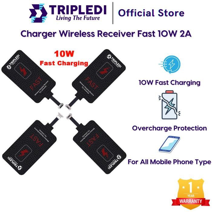 Uneed Smartpower - Tripledi Wireless Charger Receiver Fast 10W 2A Micro Usb Lightning