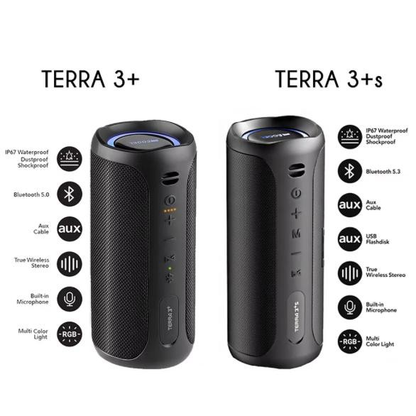 Speaker EGGEL Terra 3+ Plus / Plus S RGB Wireless Bluetooth 5.3 Portable Waterproof 3 EQ Stereo IP67