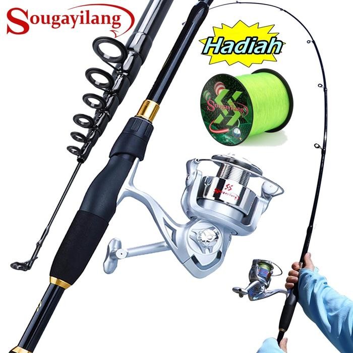 Kastking Berkley - Pancing Set 1.8M/2.1M/2.4M Pancing Teleskopik Set Reel Pancing Ukuran 1000-4000
