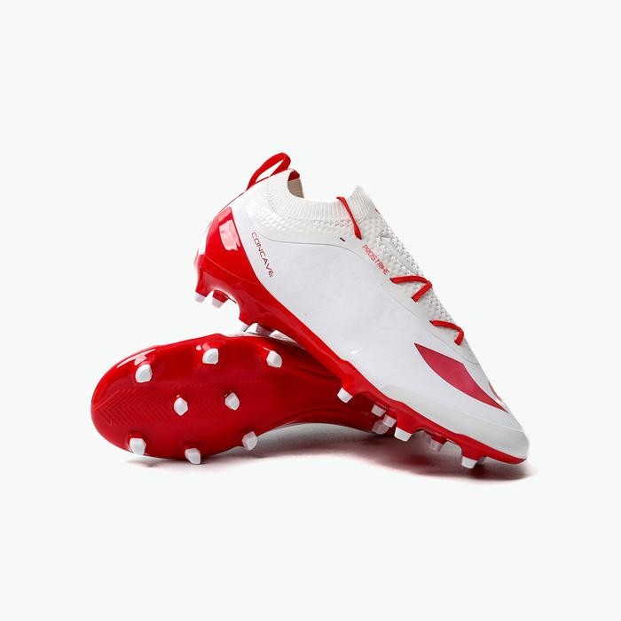 Sepatu Bola Concave - Volt Prostriker FG - White/ Red