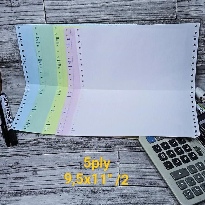 

Kertas 5Ply Continuous Form 250Set 9,5X11"/2