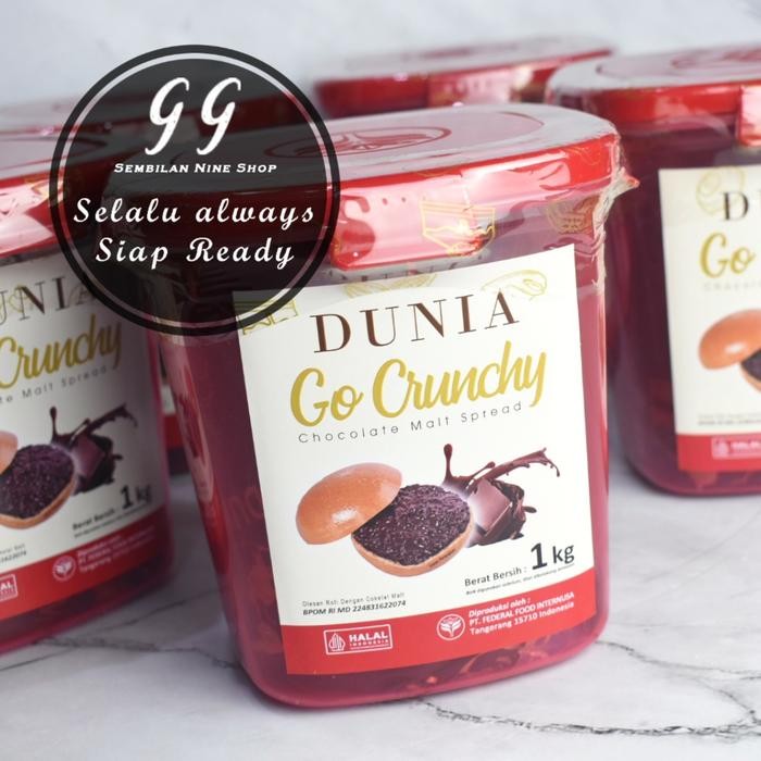 

Neww DUNIA Chocolate CRUNCHY 1 KG Choco MALT Cokelat Go Crunch Coklat Renyah Kranci Terlaris