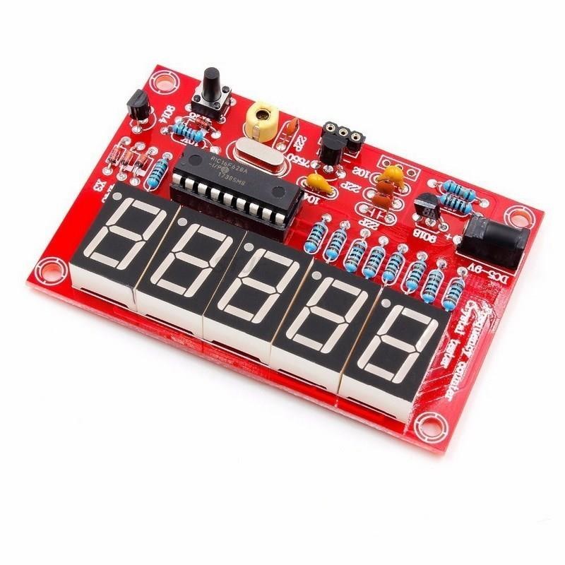 IMPORT DIY KITS RF 1HZ-50MHZ CRYSTAL OSCILLATOR FREQUENCY COUNTER METER DIGITAL LED TESTER METER