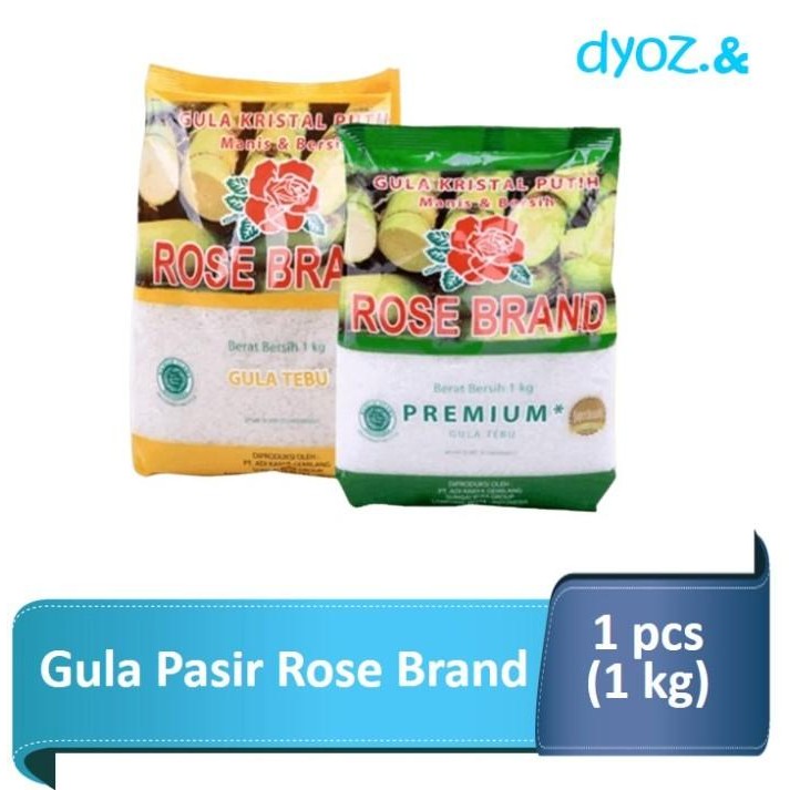 

(Allthebest) Gula Pasir Rose Brand - Gula Putih / Kuning - 1 kg