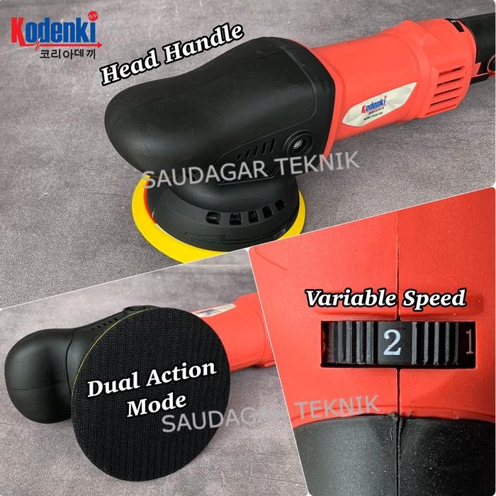 Menarik Mesin Poles Mobil Dual Action Variable Speed Polisher 5" Dual Action
