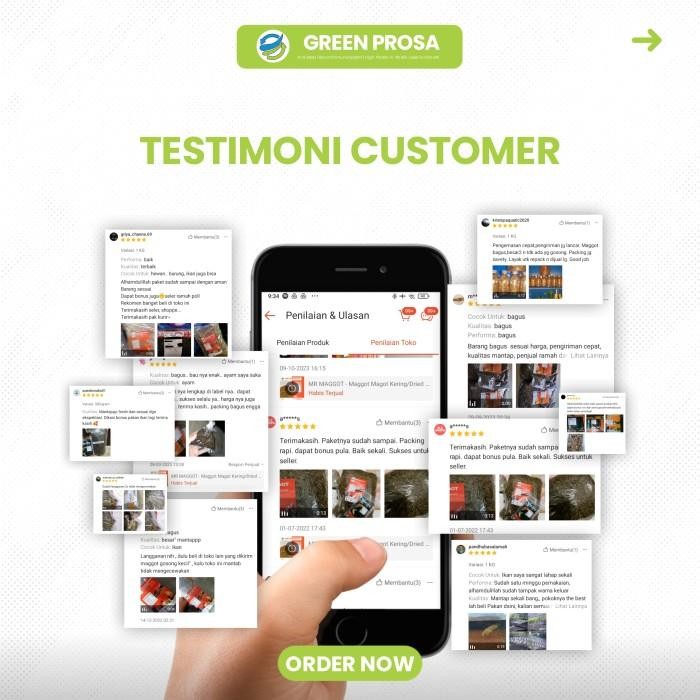 Mr Maggot BSF - Maggot/Magot Kering 1kg