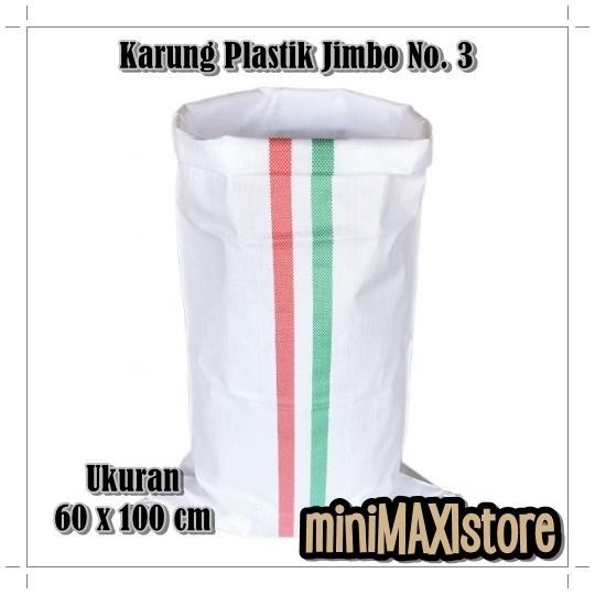 

Karung Plastik Packing Putih Tebal Jumbo 50kg Jimbo No 3 60 x 100 cm MINIMAL ORDER 5
