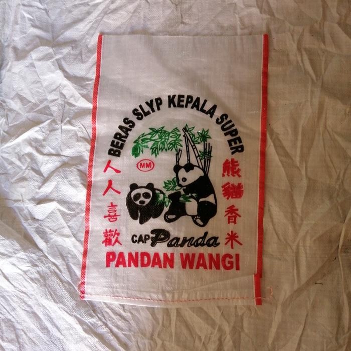 

karung transparan/bening 10 kg cap panda MINIMAL ORDER 5