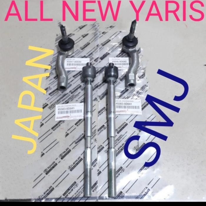 Tie Rod 1Set+Long Tie Rod 2Pc All New Yaris Vios Gen 3.Ori 2013 Up