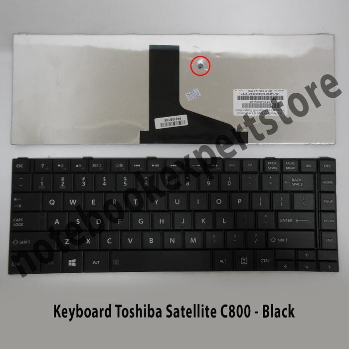 KEYBOARD LAPTOP TOSHIBA SATELLITE C800 - BLACK