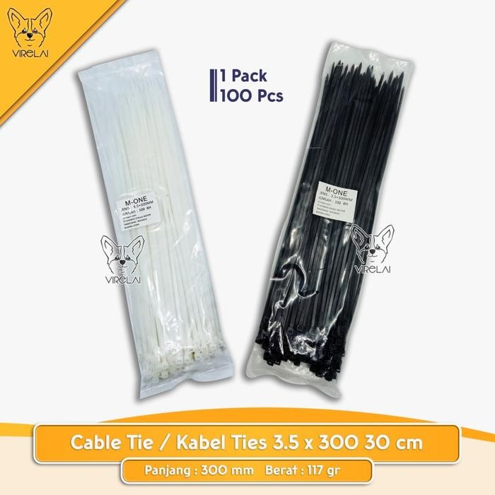 

ID [100 PCS] KABEL TIES EKONOMIS MURAH 3.5 X 250 / 300 / 400 MM [ISHIMA]