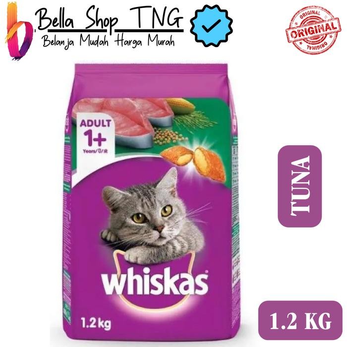 

WHISKAS Makanan Kucing Kering Adult Rasa Tuna 1.2 Kg