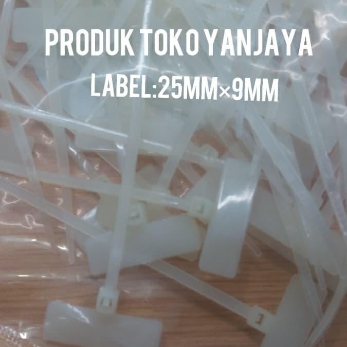 

ID KABEL TIES LABEL 10CM 25MMX9MM ISI 100PCS/TIES LABEL/KABEL MARKER TIES