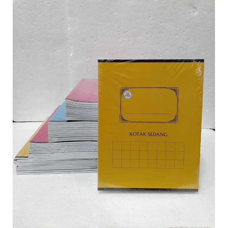 

ID BUKU TULIS MANDARIN / ABJAD KOTAK SEDANG/ MERK AA/1PAK ISI 10 BUKU