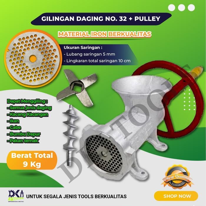Gilingan Daging Meat Mincer No 32 With Pulley