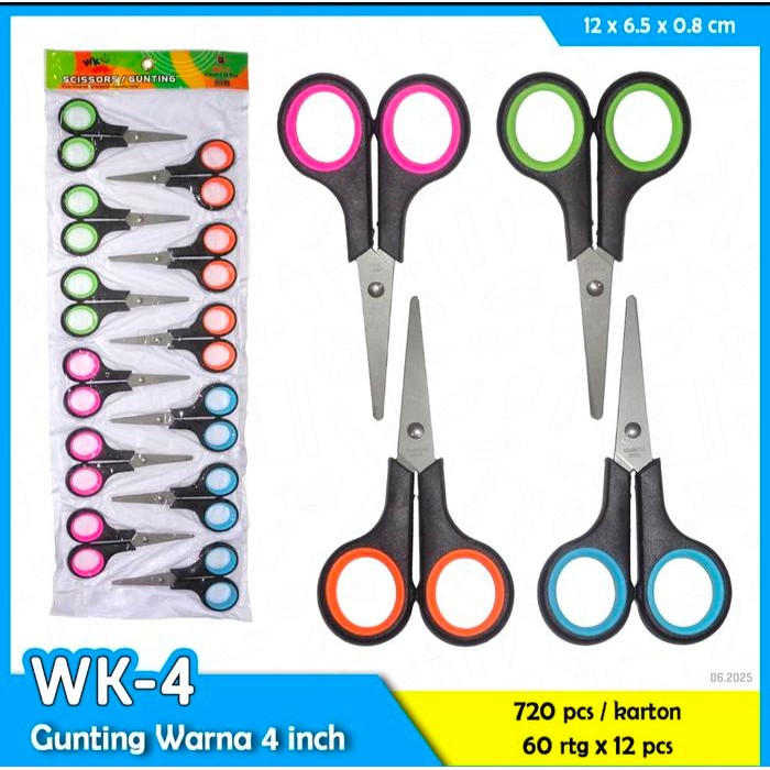 

ID GUNTING RENCENG ISI 12 PCS MURAH 4 INCH STAINLES STELL ORLEE / WK / PACMAN / LADYPOP / LINKO