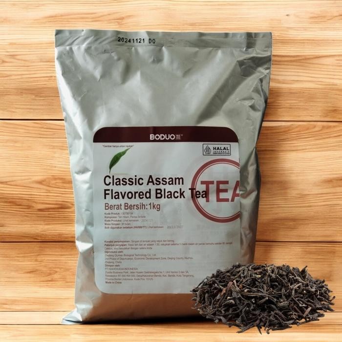 

Boduo Clasicc Assam Flavored Black Tea - Daun Jasmine Teh Assam - 1000 Gram