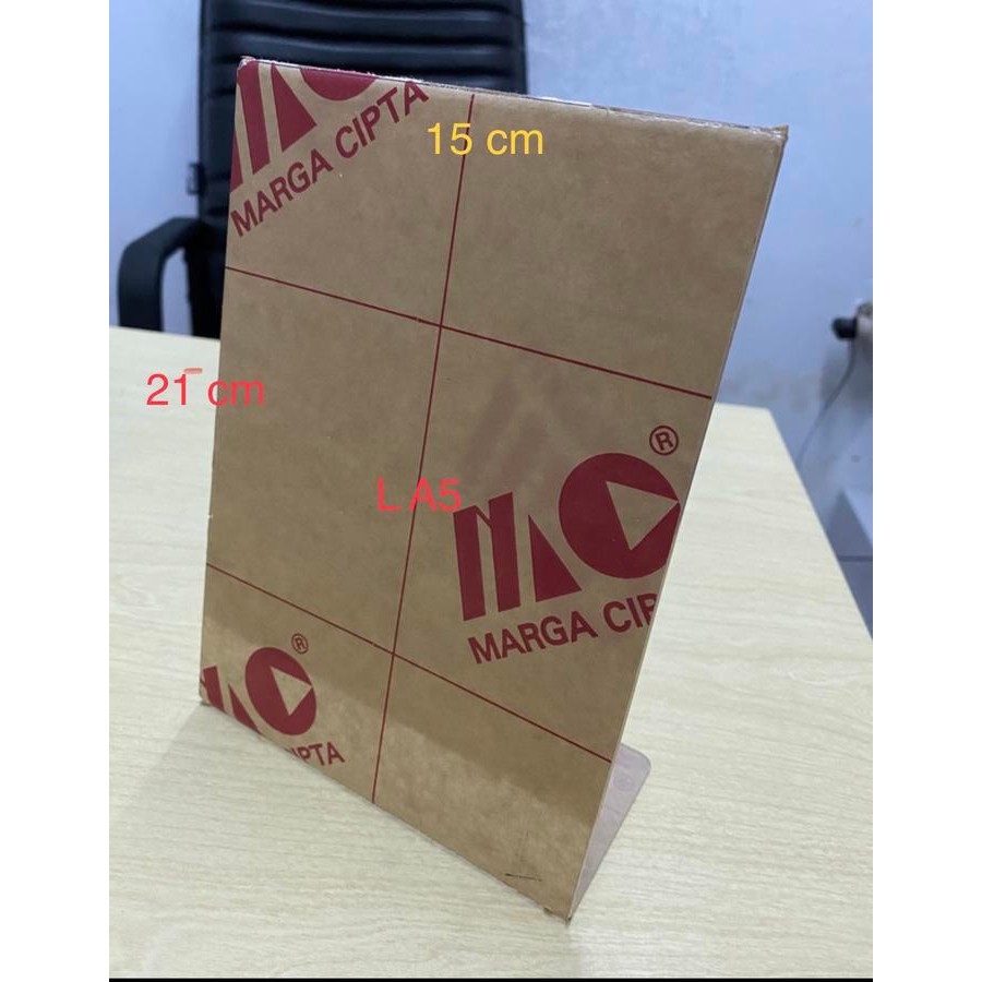 

ID ACRYLIC 2MM TENT CARD L UKURAN A5