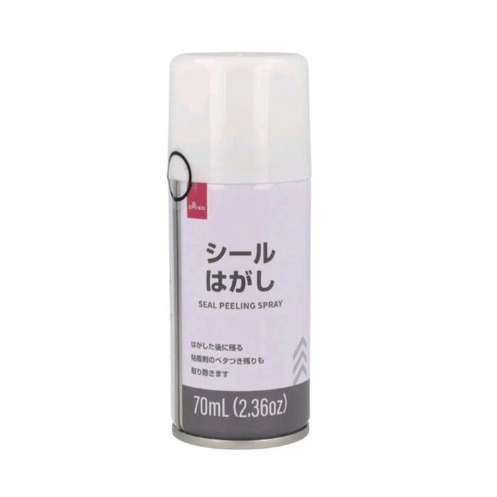 TERBARU DAISO LABEL STICKER REMOVER PENGHAPUS LEM STIKER SEAL PEELING SPRAY