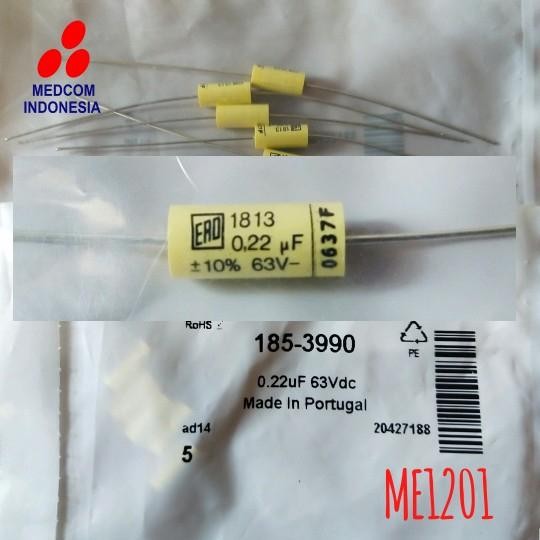 CAPACITOR AXIAL 0.22UF 63V 10% 185-3990 VISHAY