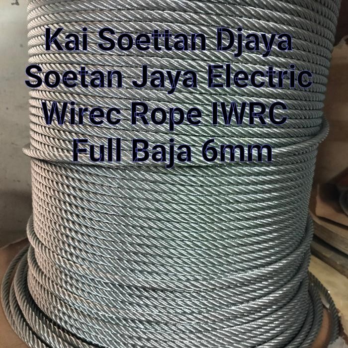 sling baja 6mm/kawat baja 6mm/seling baja 6mm Silver pesanan Nendi NH