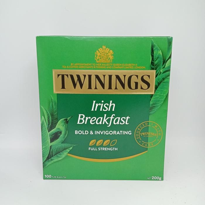 

Teh Twinings Irish Breakfast Bold & Invigorating 100 Bags 200 Gr