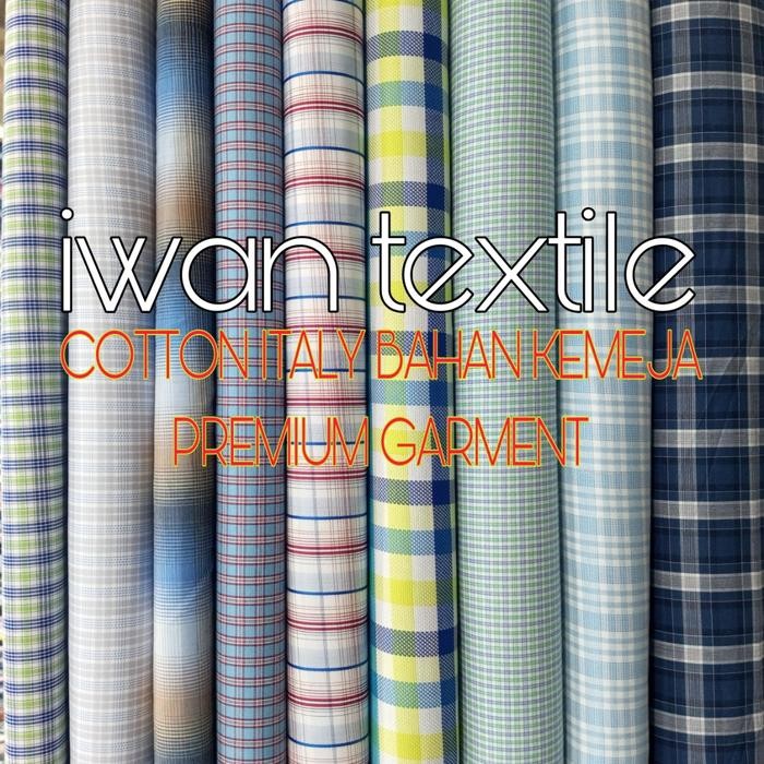 

Kain Katun Premium Cotton Italy / Kain Katun Bahan Kemeja / Kain Katun Meteran / Bahan Baju Hem Koko