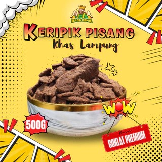 

500gram Keripik Pisang Kepok Aneka Rasa Keripik Pisang Coklat Rajacemil Khas Lampung