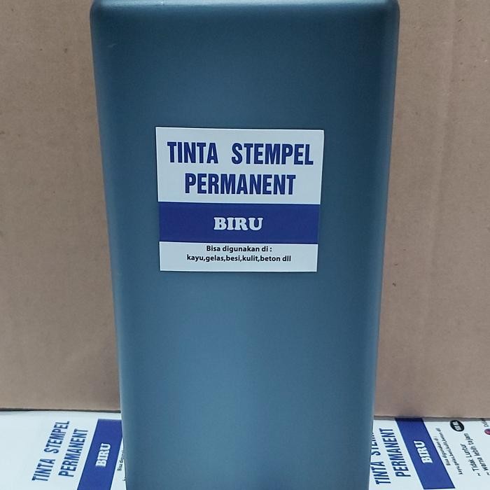 

TINTA STEMPEL PERMANENT WARNA BIRU ISI 1LT
