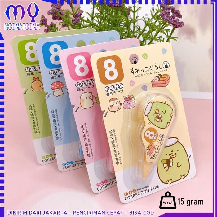 

New MYNOONA (COD) Correction Tape Karakter Tipe-x Karakter Alat Tulis Stationary Tip-Ex