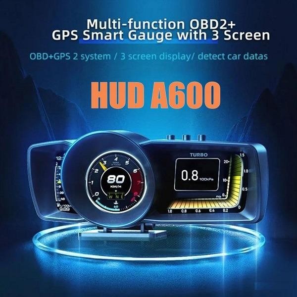 Baru A600 Pengukur Otomatis Hud Gps + Sistem Obd, Speedometer Komputer