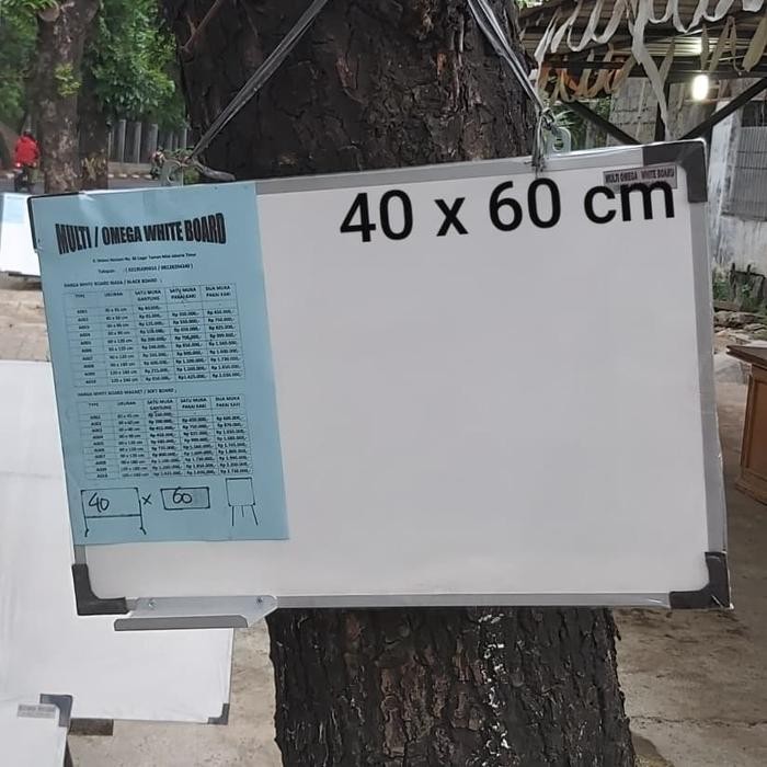 

New white board 40 x 60 cm gantung