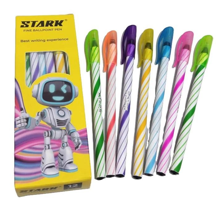 

New Harga 1kotak /12pcs Pulpen PELNA Warna Warni 0.7mm Hitam