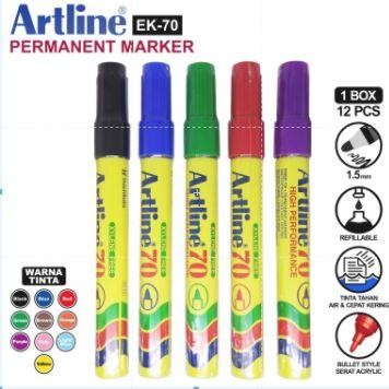 

New Spidol Permanent Artline 70 [Per 1 Spidol]
