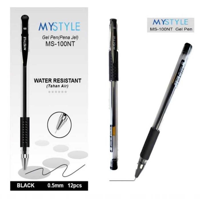 

New 1 Pack / 12 Pcs Pulpen Gel V-Gen V-008 / Pulpen Gel Ink Pen 0.5 mm