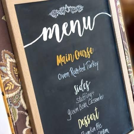 

New papan tulis kapur menu cafe blackboard chalkboard tanpa frame kayu