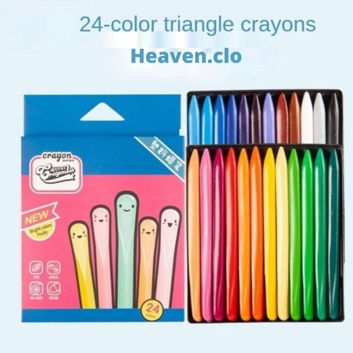 

Crayon Triangle - Waterproof - Crayon Triangle Waterproof 24 Pcs