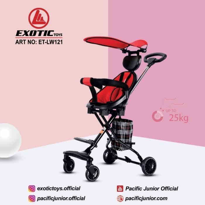 Dorongan Anak Exotic LW-121 Stroller Dorongan Bayi Canopy