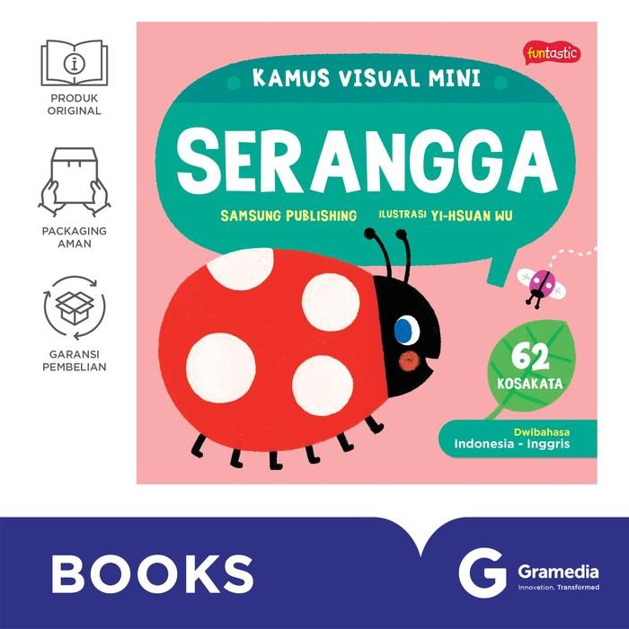Diskon Buku Kamus Visual Mini Seri Serangga untuk Anak