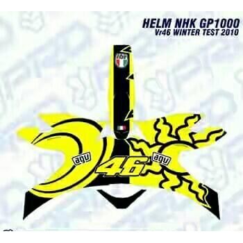 Decal Sticker Helm full face NHK GP1000