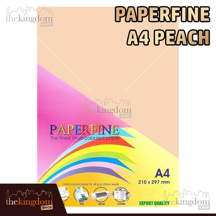 

PROMO Paperfine Kertas HVS Warna A4 Peach Isi 100 Lembar Kode Warna 150