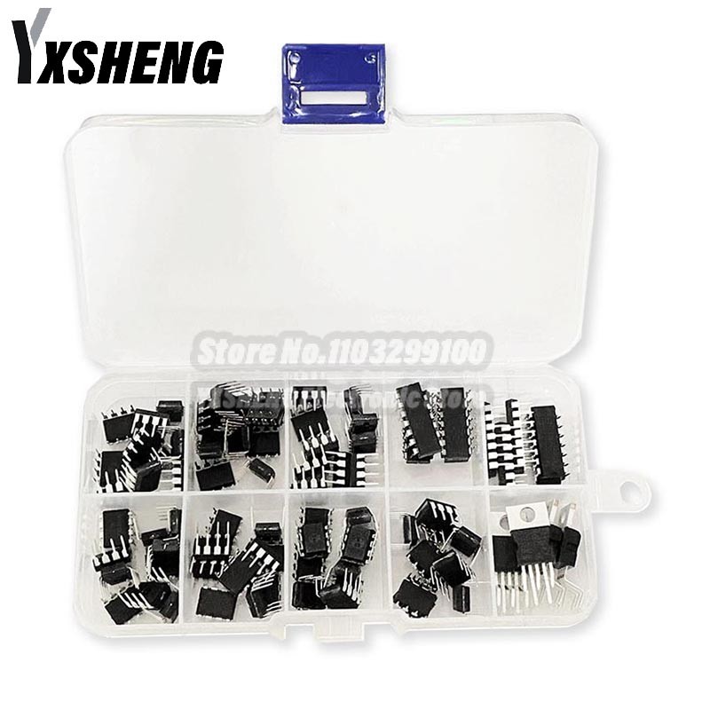 85PCS/Set Integrated Circuit DIP IC JRC4558 LM358 LM386 LM324 LM393 LM339 NE5532 UA741 TDA2030