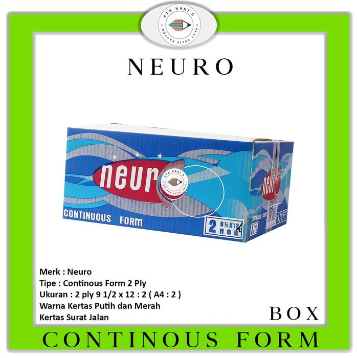 

SALE NEURO Continous Form 91/2 x 12/2 - K2/2 - ( A4 / 2 ) NCR