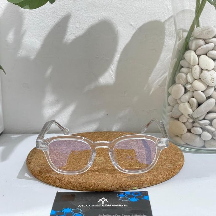 Frame Kacamata Pria Wanita Moscot Lemtosh Size Small Warna Clear Crystal