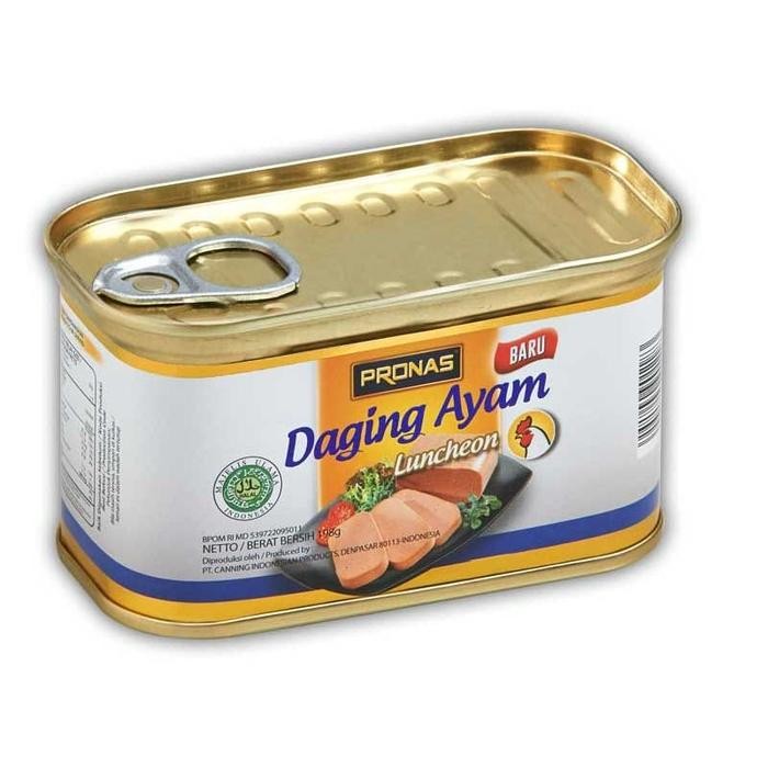 

Promo Pronas Kornet Ayam 198gr Kornet Luncheon Ayam Kaleng Halal