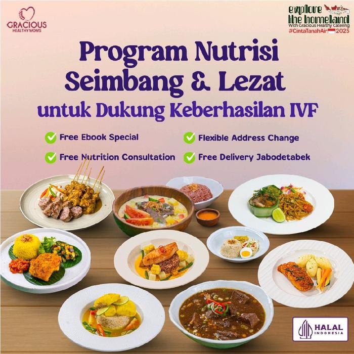 

Baru Katering Program IVF / Bayi Tabung Lunch & Dinner 5 Hari