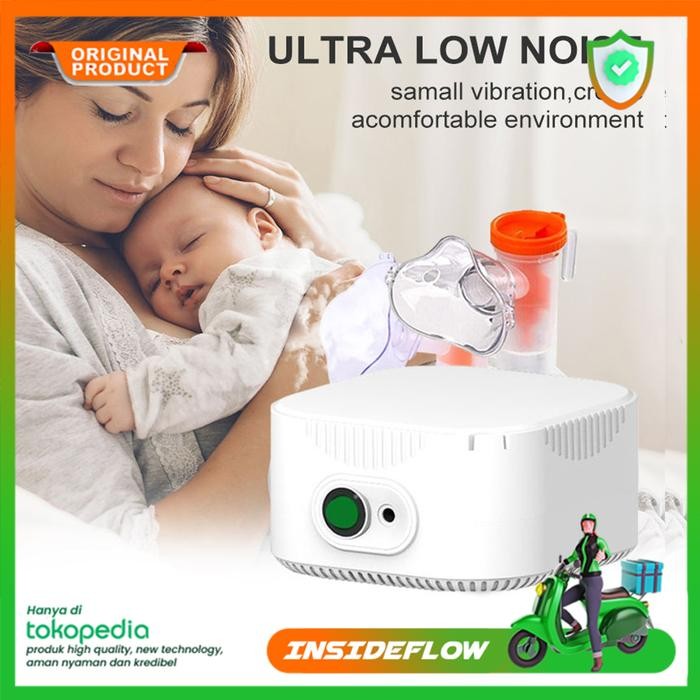 Alat Bantu Uap Pernafasan Asma Pilek Oksigen Portable Mesh Nebulizer Medical Compressor