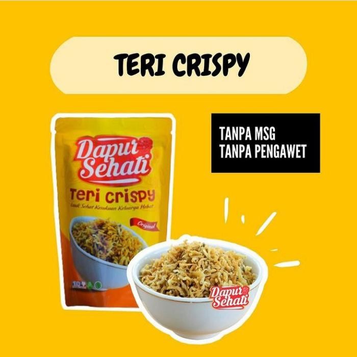 

Baru Teri Nasi Crispy Non MSG Cemilan Gurih Renyah