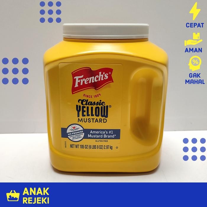 

Classic Yellow Mustard French's 2.98kg - French Saus USA 105oz