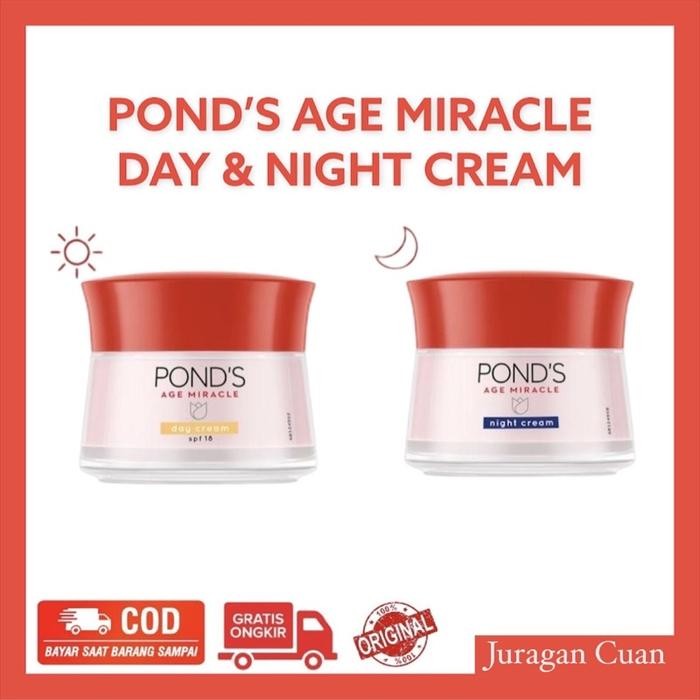 XPFG PondS Age Miracle 10 Gr Day/Night Cream/Ponds Krim Pagi/Siang/Malam